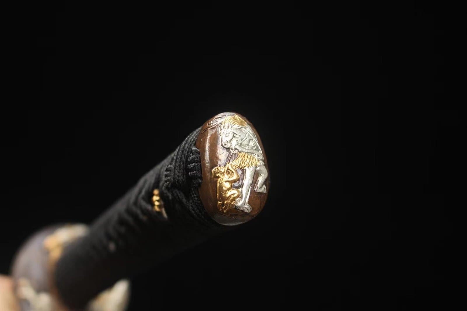 Katana Lame Noire Blanche