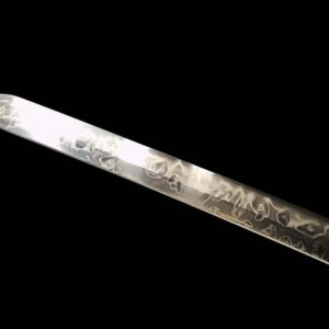 Katana Lame Noire Blanche