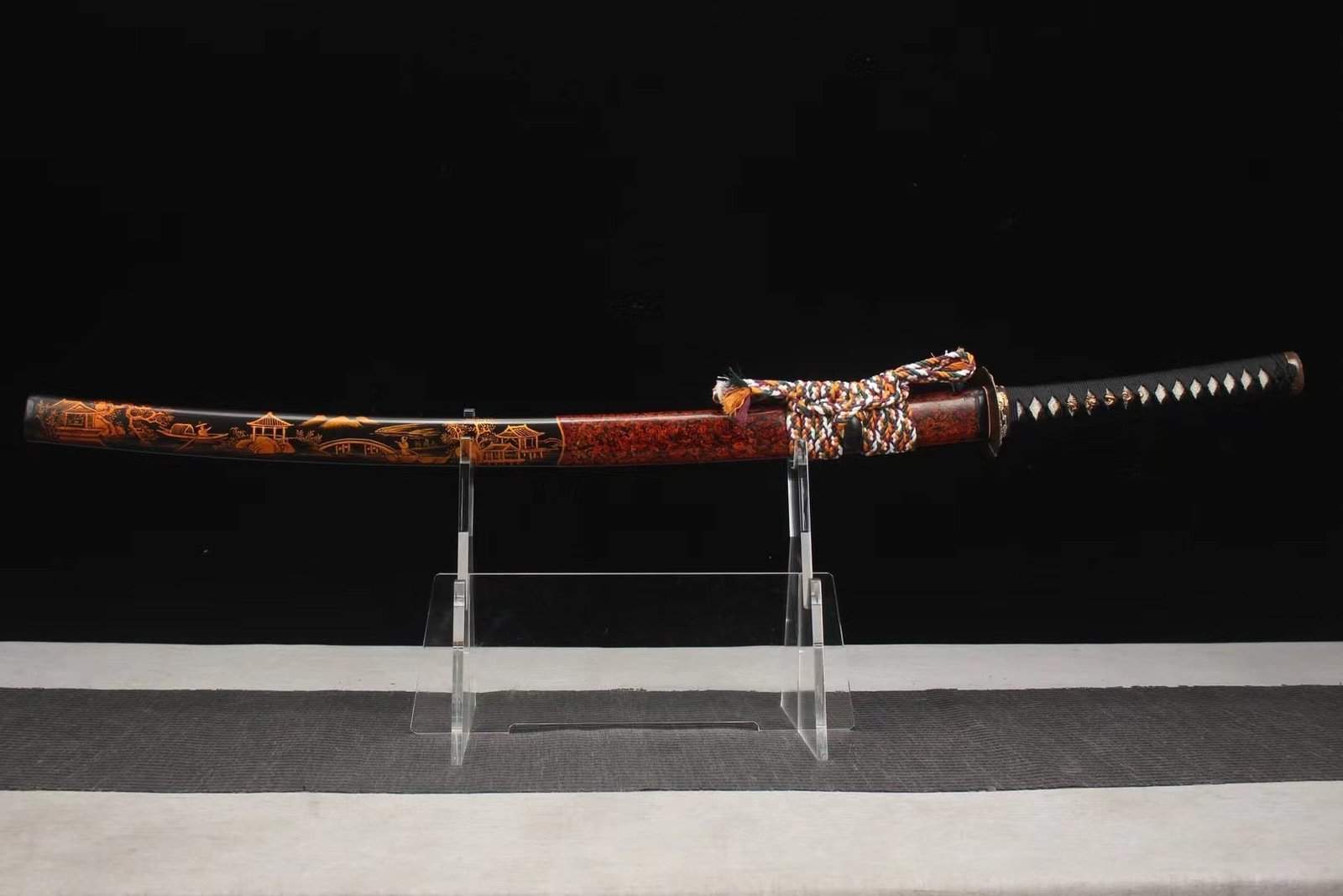 Katana Lame Noire Blanche