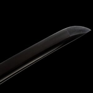 Katana Marron – Acier noirci T10