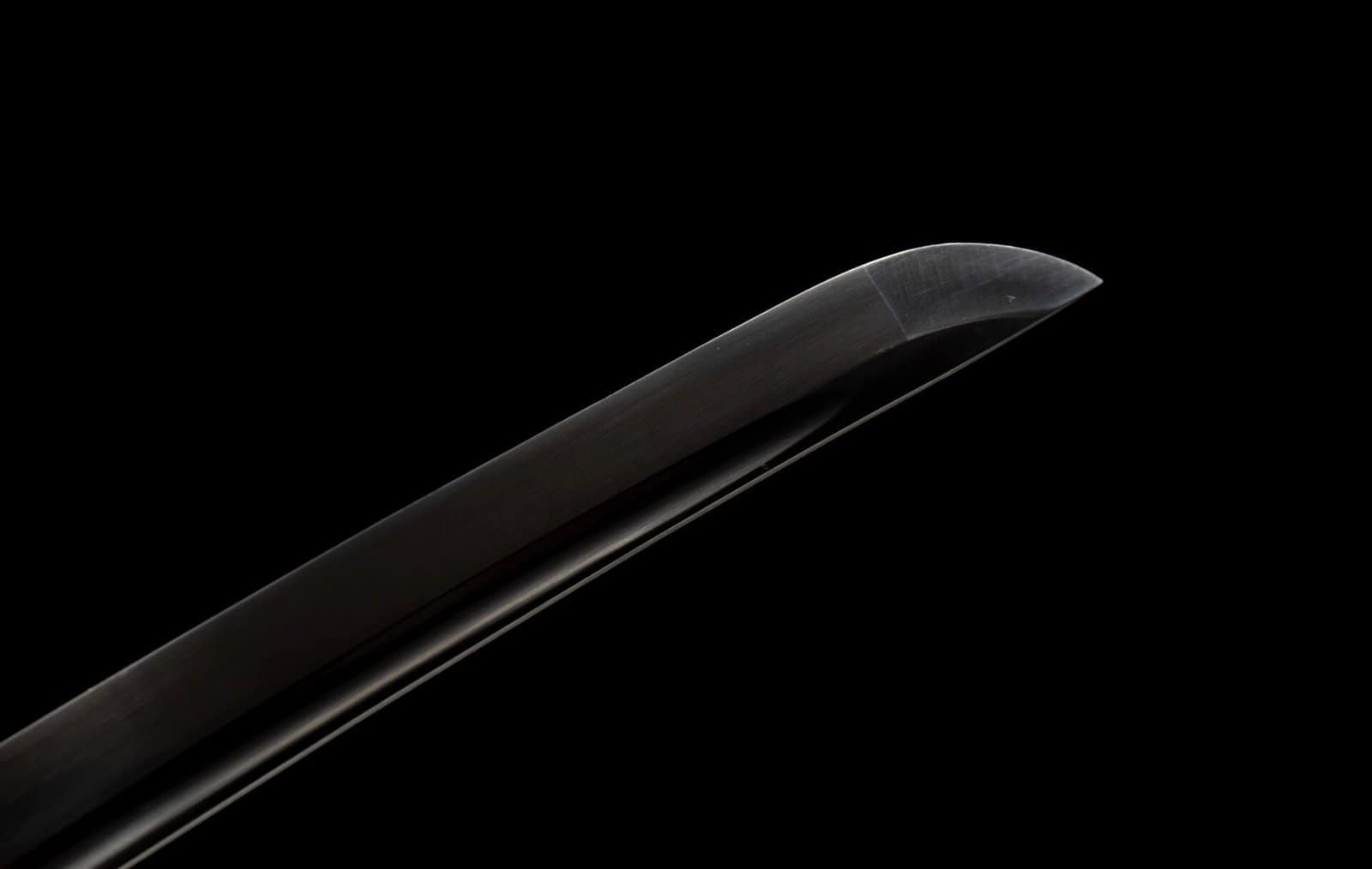 Katana Marron – Acier noirci T10