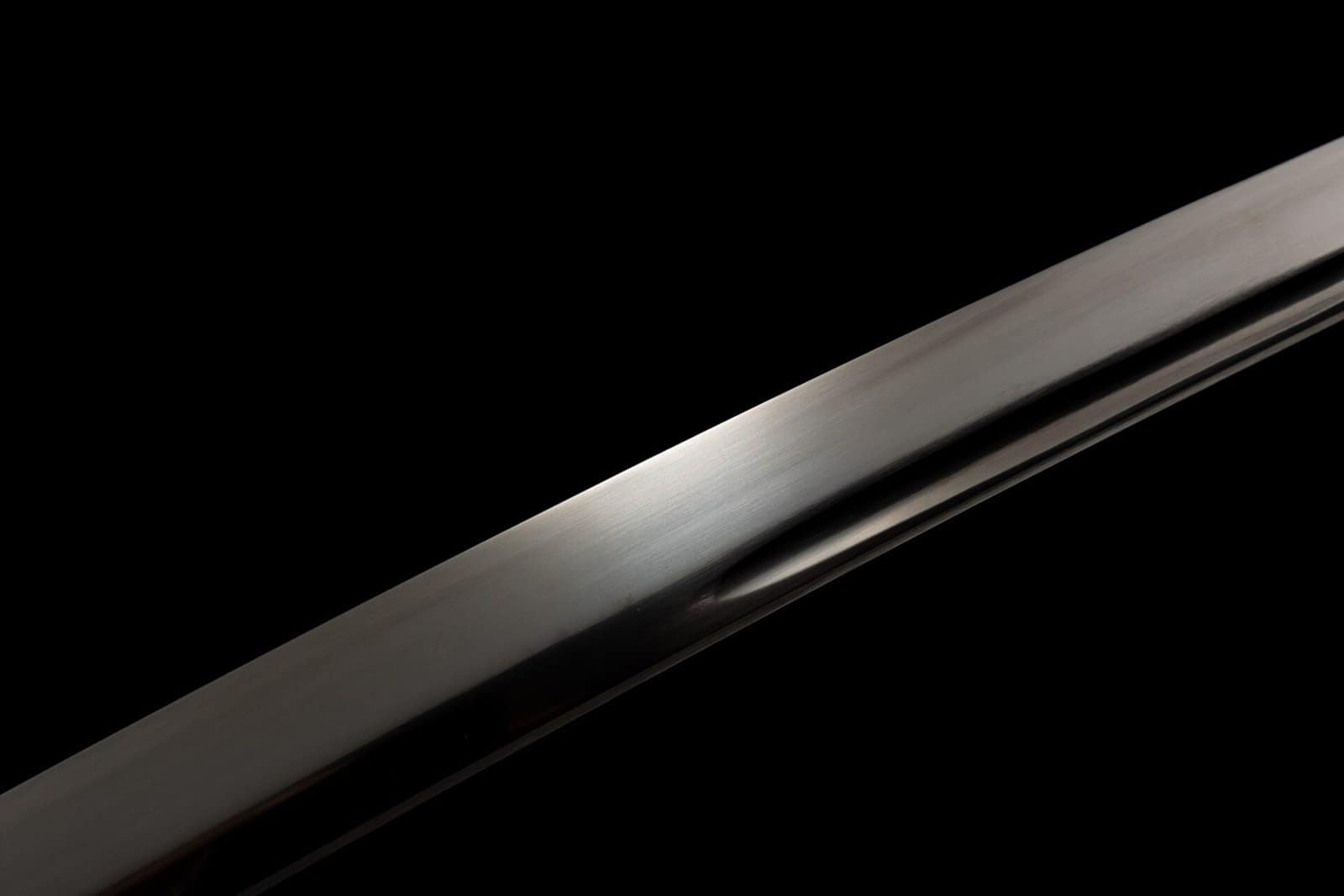 Katana Marron - Acier noirci T10