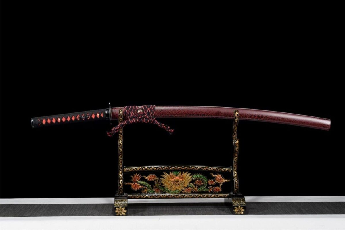 Katana Noir Et Rouge