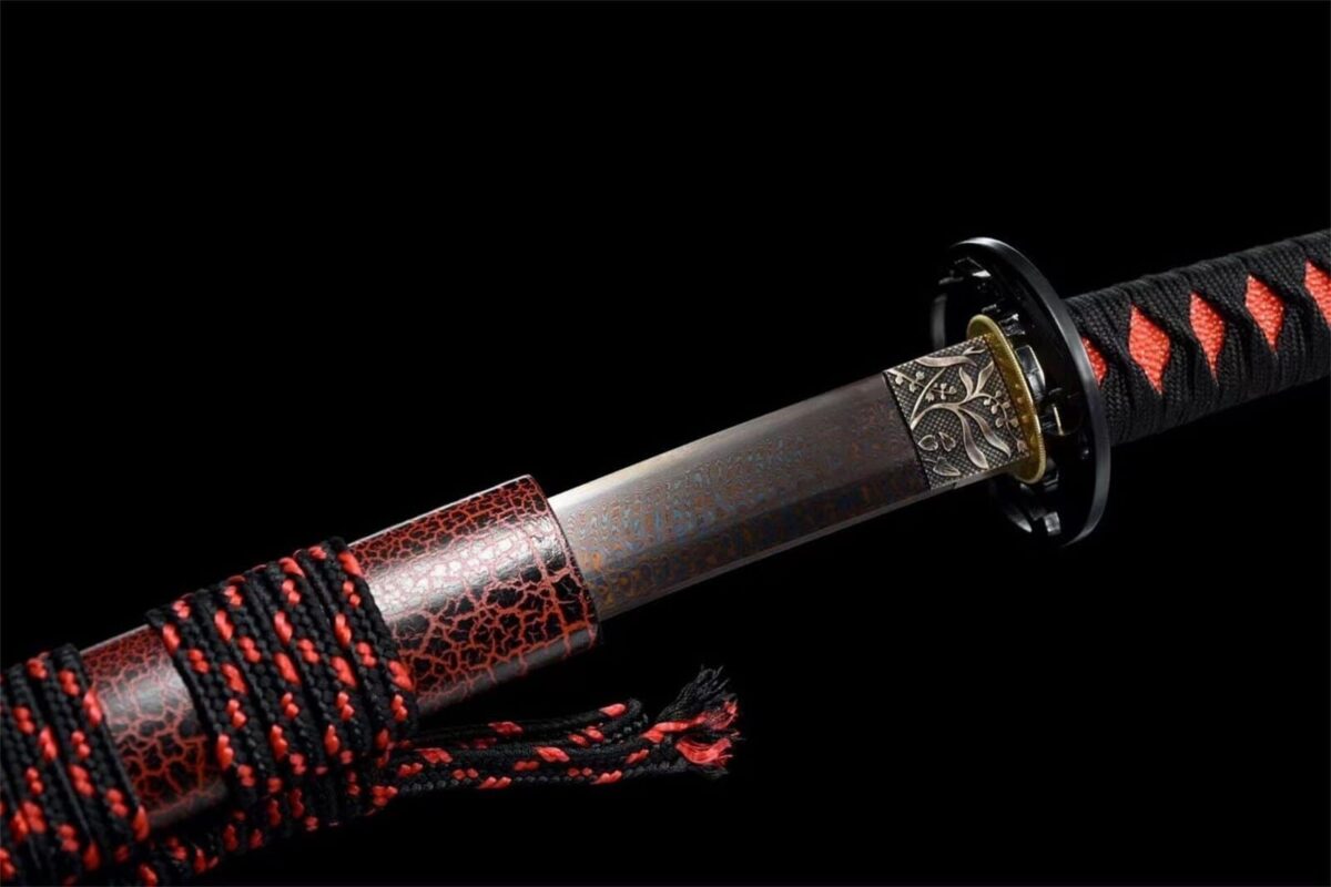 Katana Noir Et Rouge
