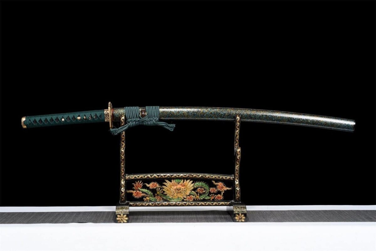 Katana Noir Et Vert