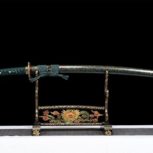 Katana Noir Et Vert