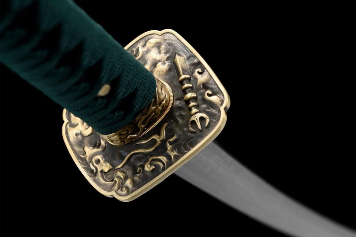 Katana Noir Et Vert