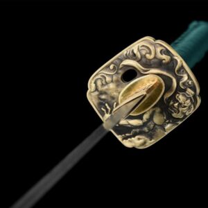 Katana Noir Et Vert