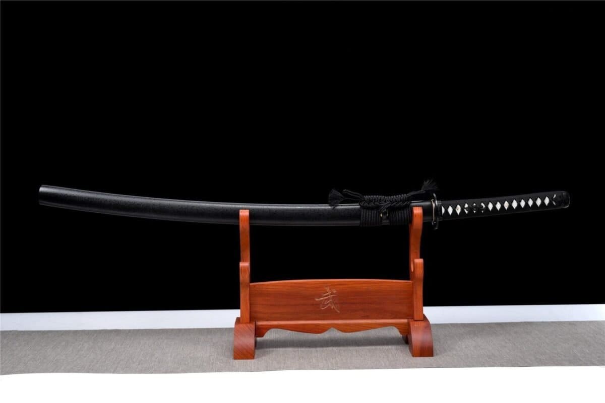 Katana Noir Lame Blanche