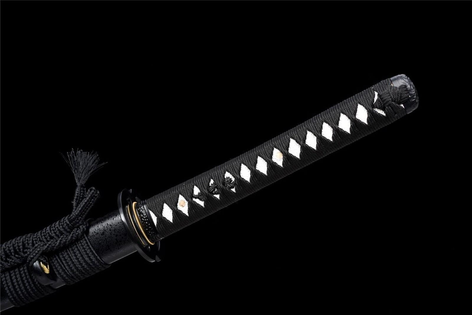 Katana Noir Lame Blanche