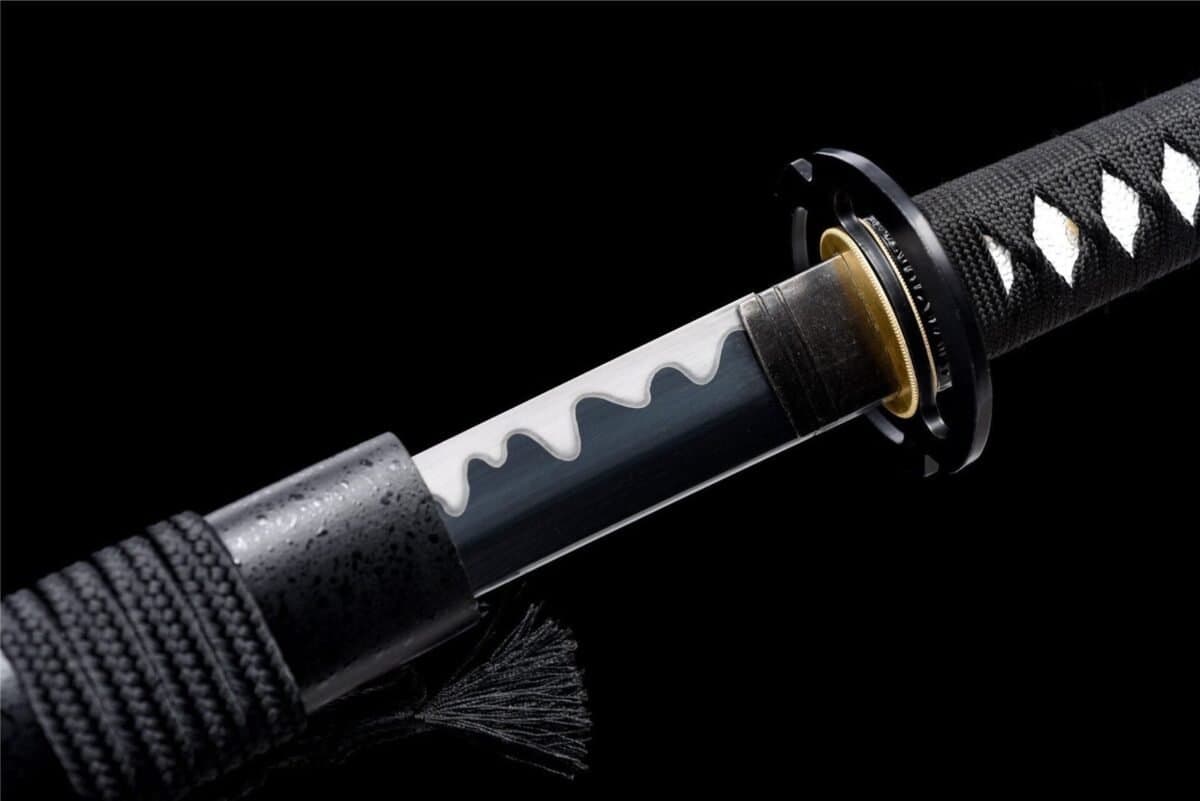 Katana Noir Lame Blanche