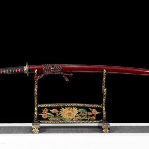 Katana Noire Et Rouge