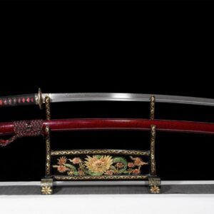 Katana Noire Et Rouge