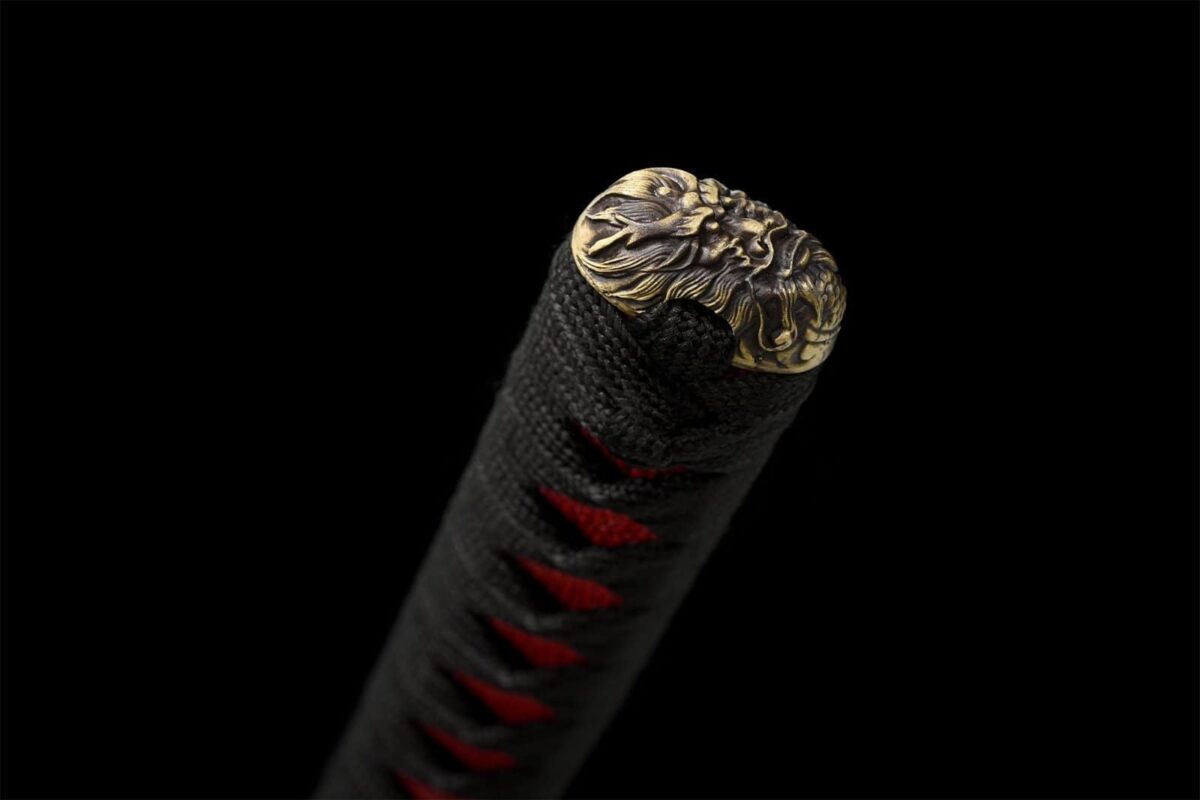 Katana Noire Et Rouge