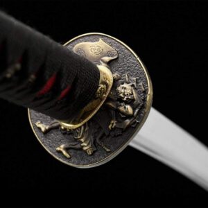 Katana Noire Et Rouge