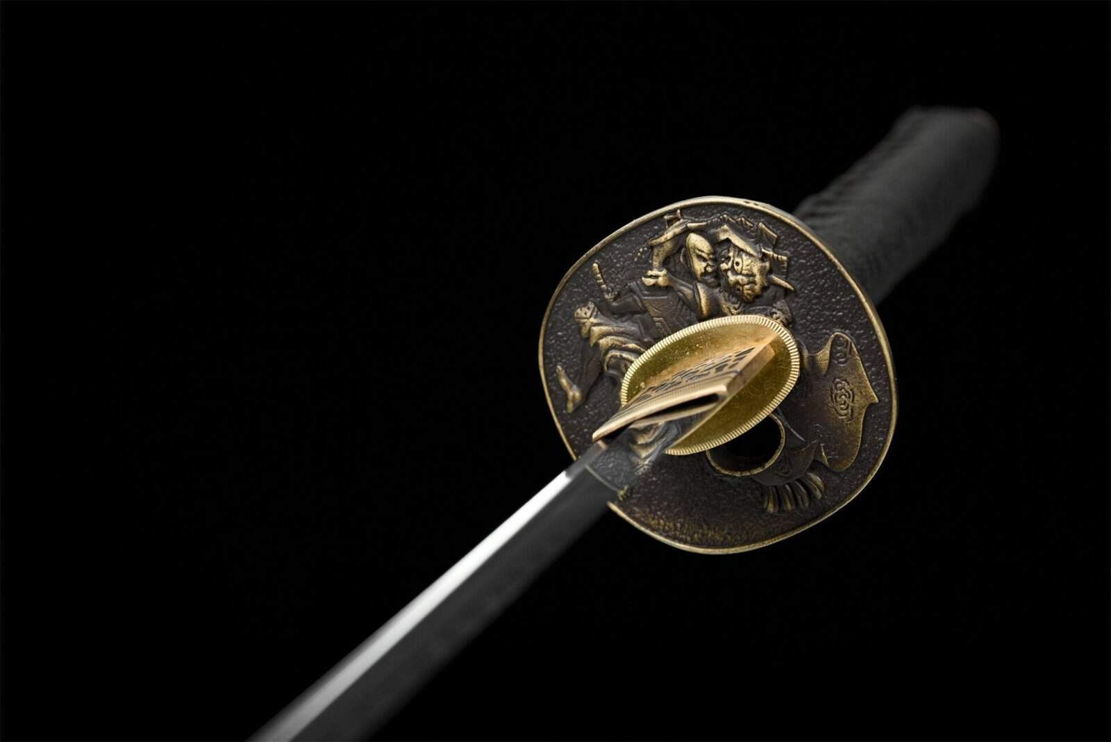 Katana Noire Et Rouge