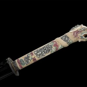 Katana Tranchant Contour Poignet Dragon
