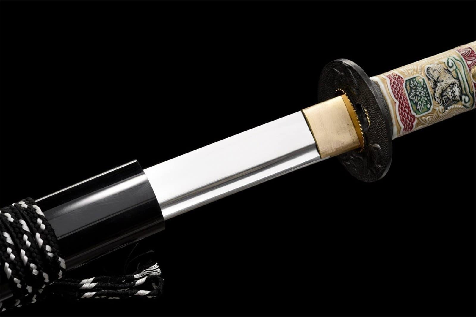 Katana Tranchant Contour Poignet Dragon