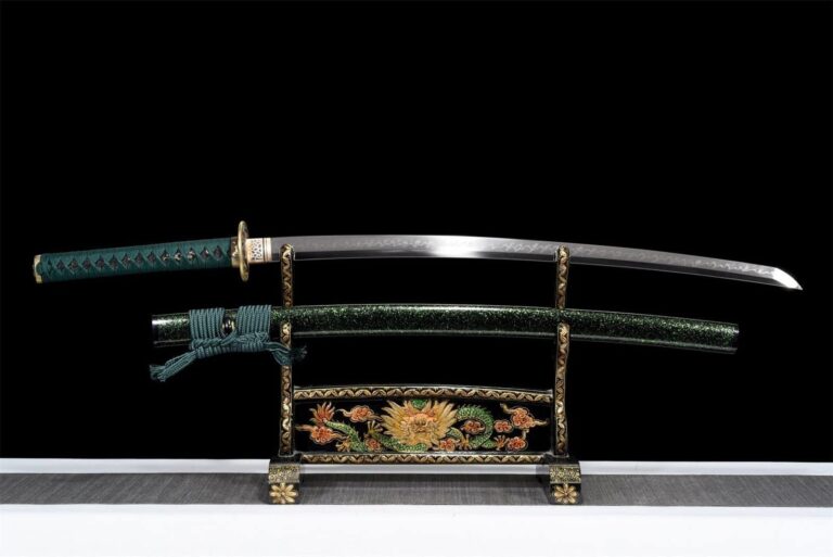 Katana Vert Et Noir