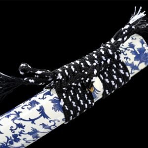 Katana à fleurs Cyan