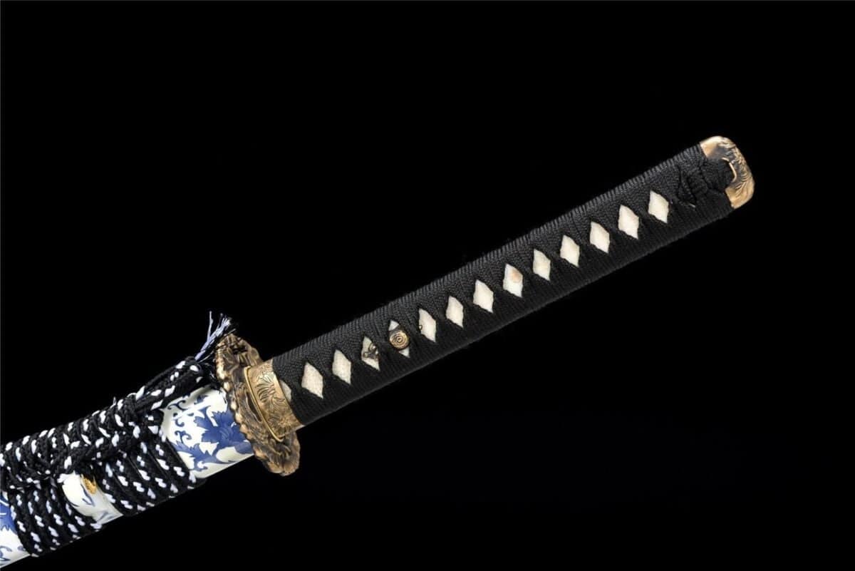 Katana à fleurs Cyan