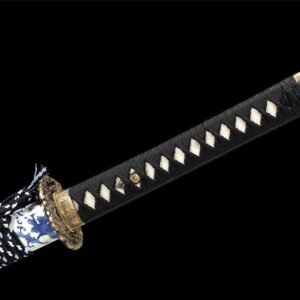Katana à fleurs Cyan