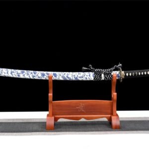 Katana à fleurs Cyan