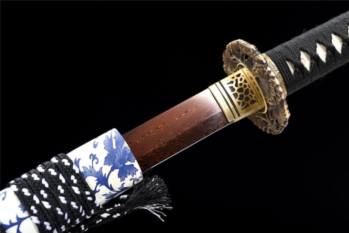 Katana à fleurs Cyan