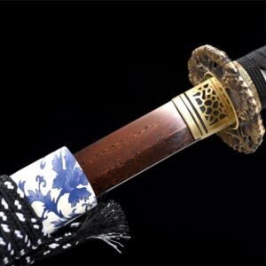 Katana à fleurs Cyan
