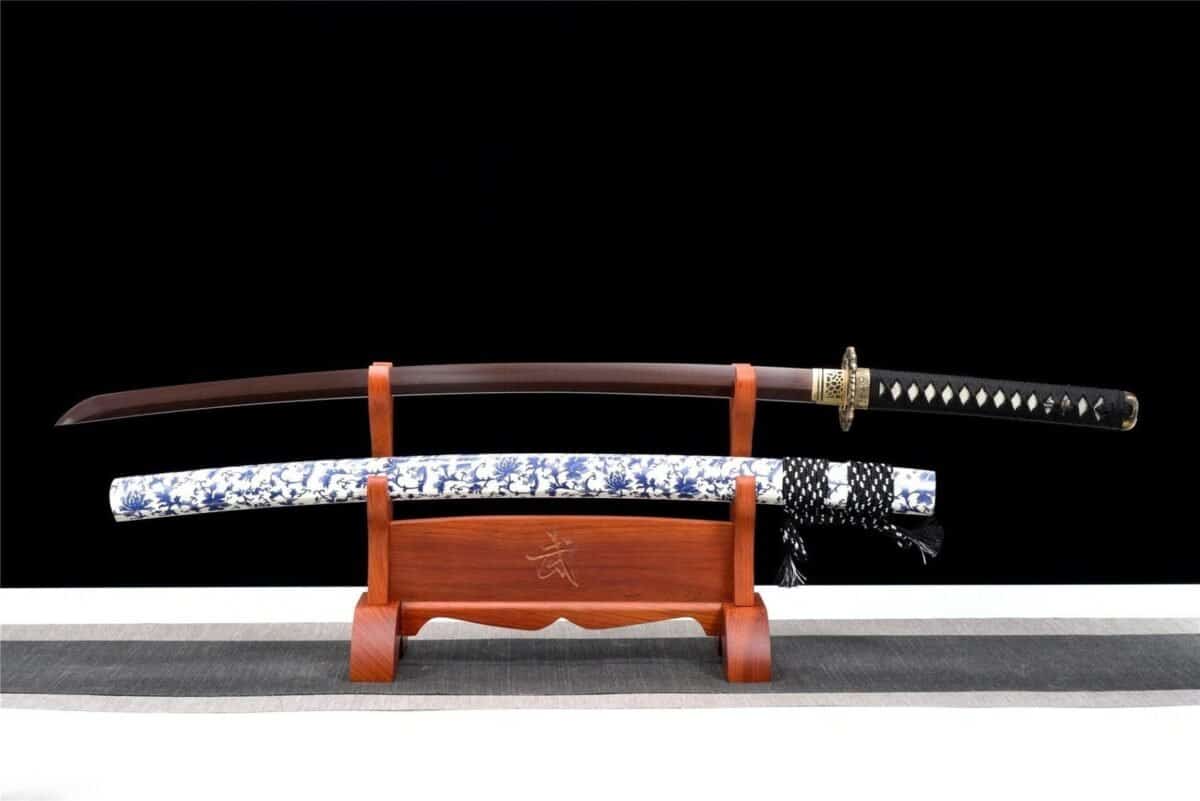 Katana à fleurs Cyan