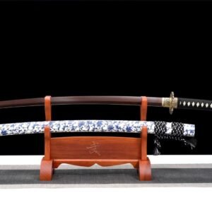 Katana à fleurs Cyan