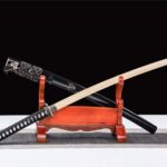 Katana bois Demon Noir