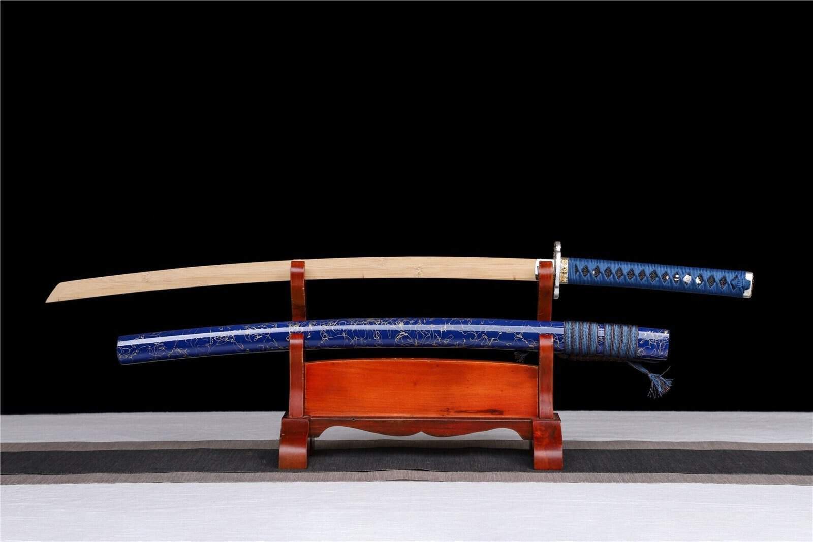Katana en Bois Bleu