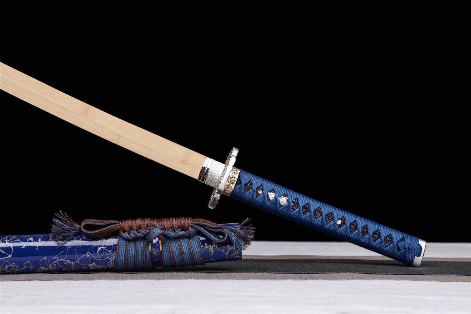 Katana en Bois Bleu