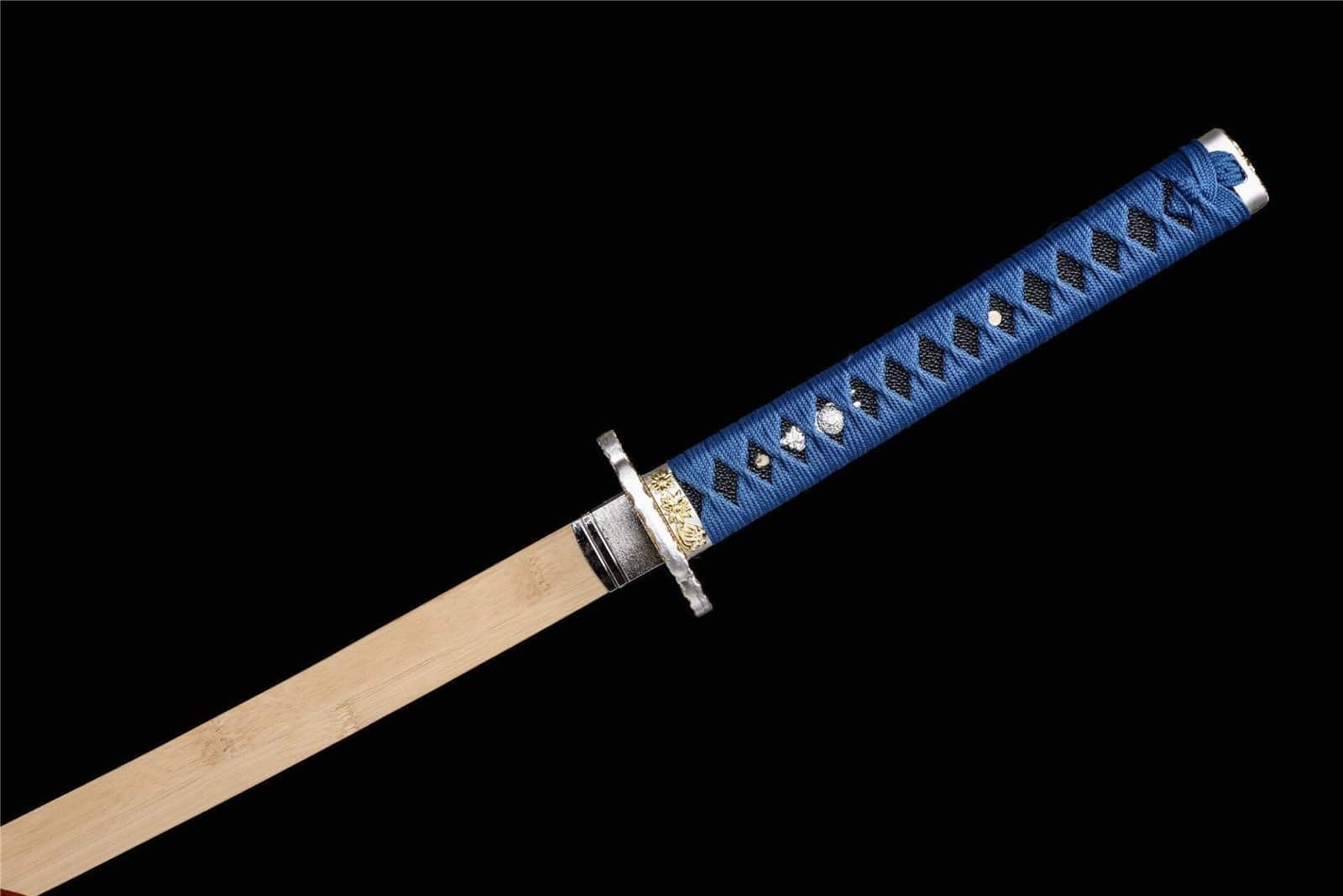 Katana en Bois Bleu