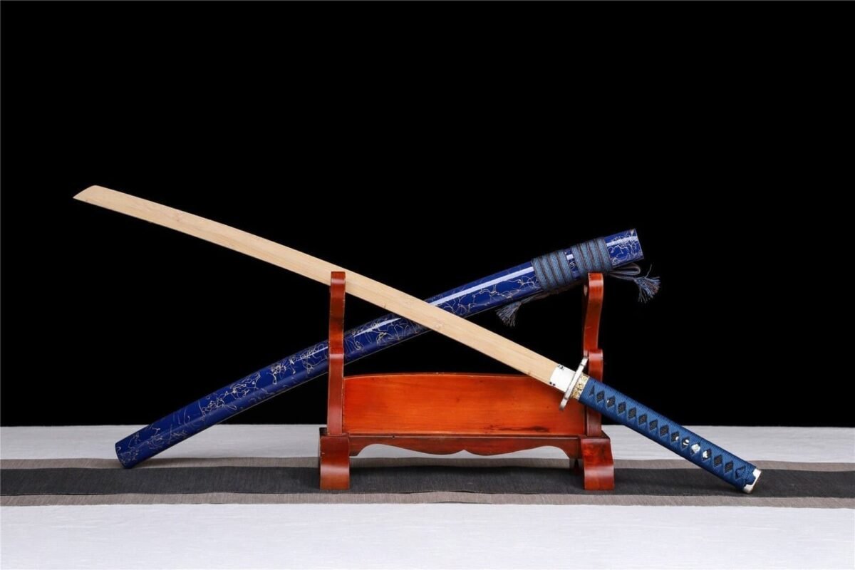 Katana en Bois Bleu