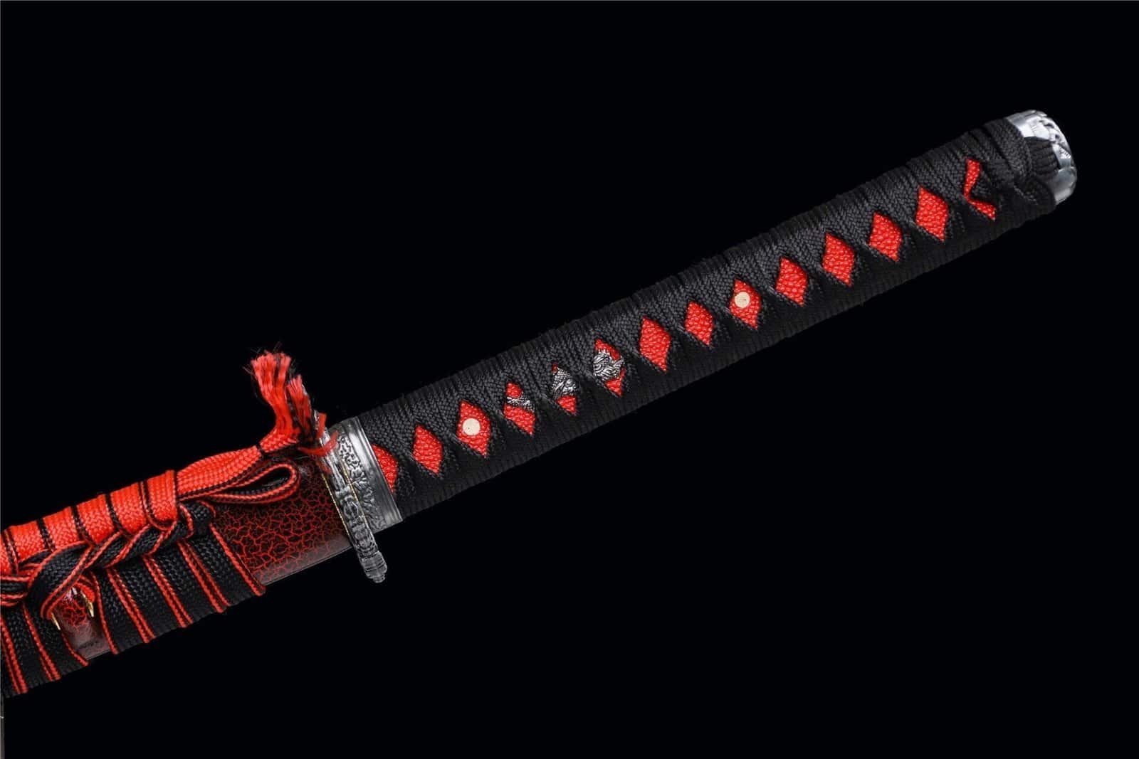 Réplique De Katana En Bois Rouge