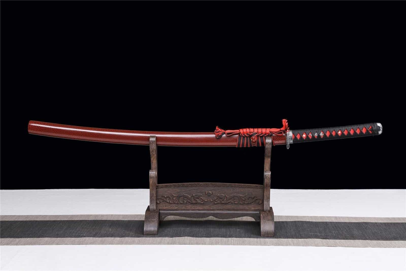 Réplique De Katana En Bois Rouge