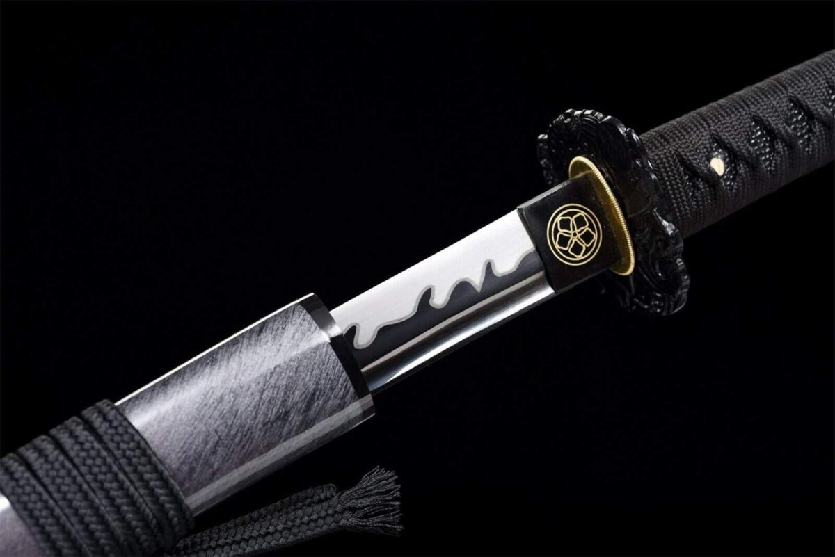 Sabre Japonais Flammes noires