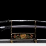 Sabre Japonais Flammes noires