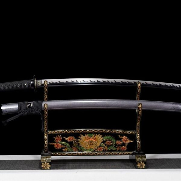 Sabre Japonais Flammes noires