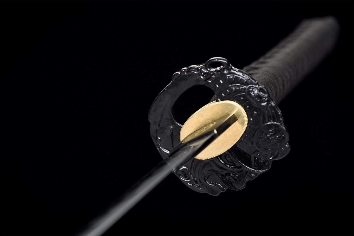 Sabre Japonais Flammes noires