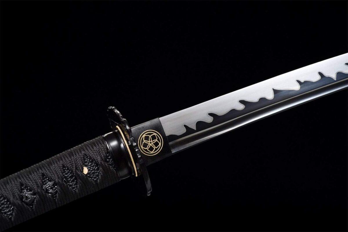 Sabre Japonais Flammes noires