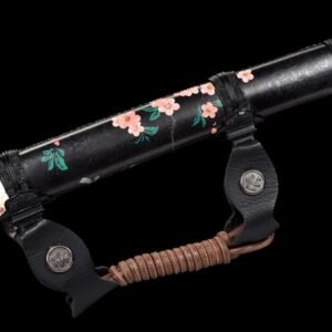 Sabre Japonais Lame Bleue Acier T10 Hamon Veritable