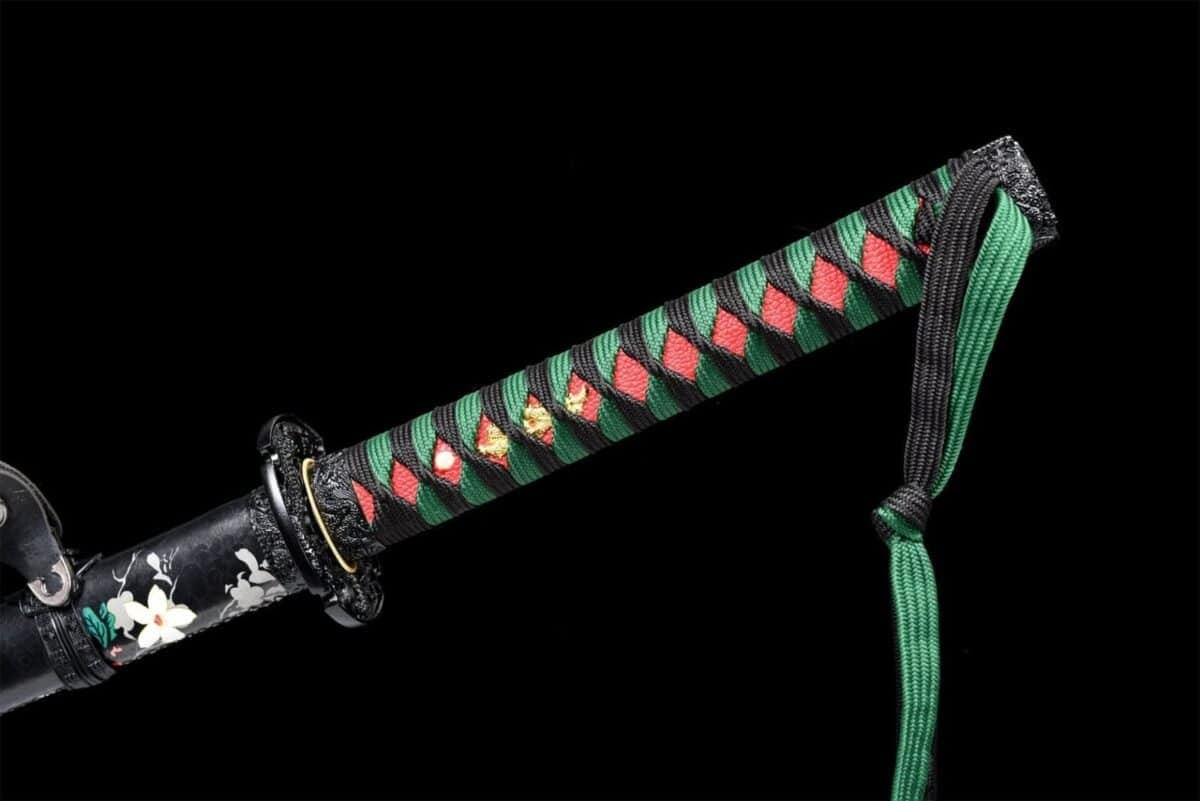 Sabre Japonais Lame Bleue Acier T10 Hamon Veritable
