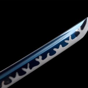 Sabre Japonais Lame Bleue Acier T10 Hamon Veritable