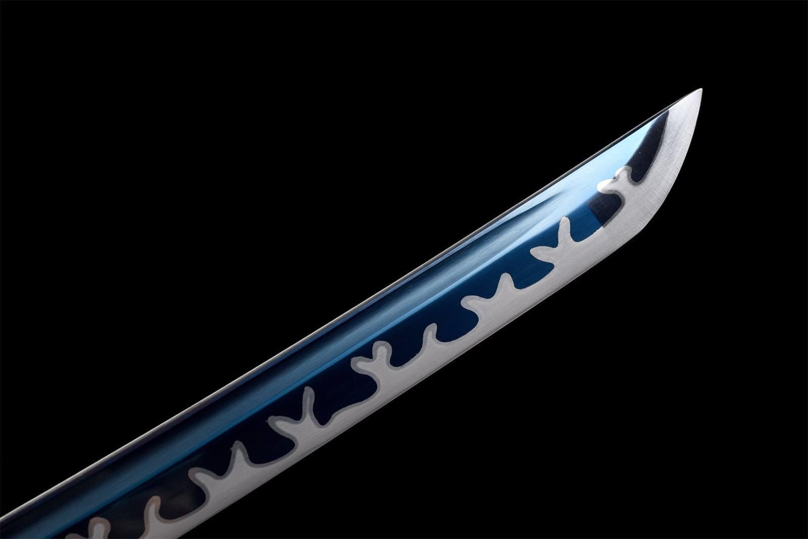 Sabre Japonais Lame Bleue Acier T10 Hamon Veritable