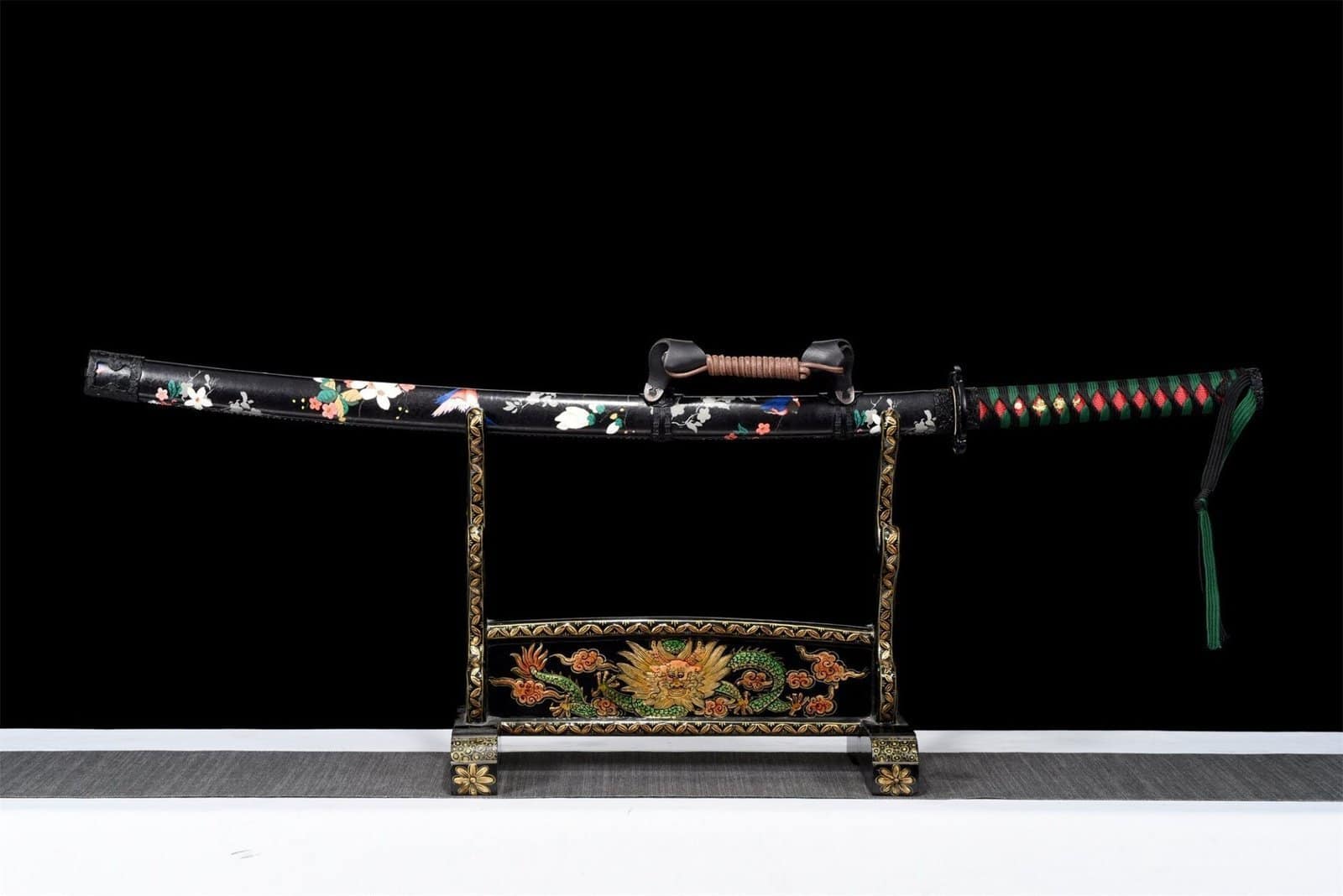 Sabre Japonais Lame Bleue Acier T10 Hamon Veritable