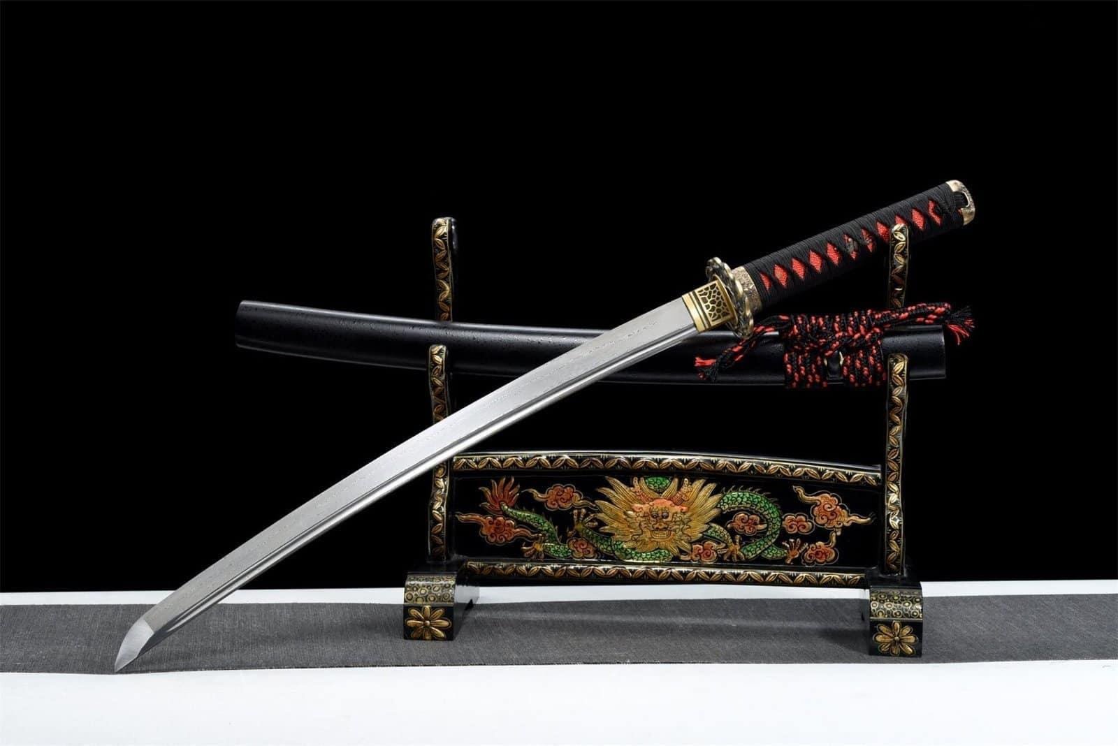 Sabre Japonais Noir et Rouge