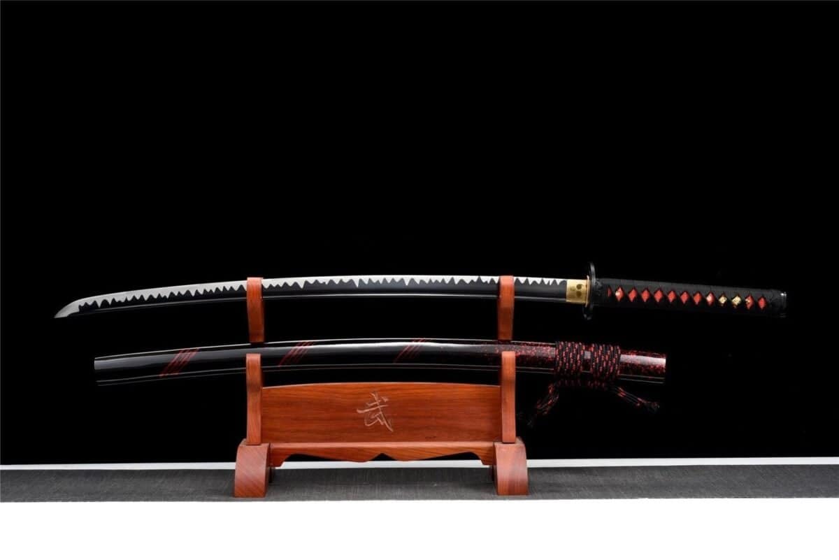 Sabre Japonais Noir et rouge